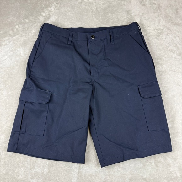 Red Kap Cargo Shorts Mens 36x12 Navy Blue Workwear Utility Outdoors PT66NVO NWT - Picture 1 of 10